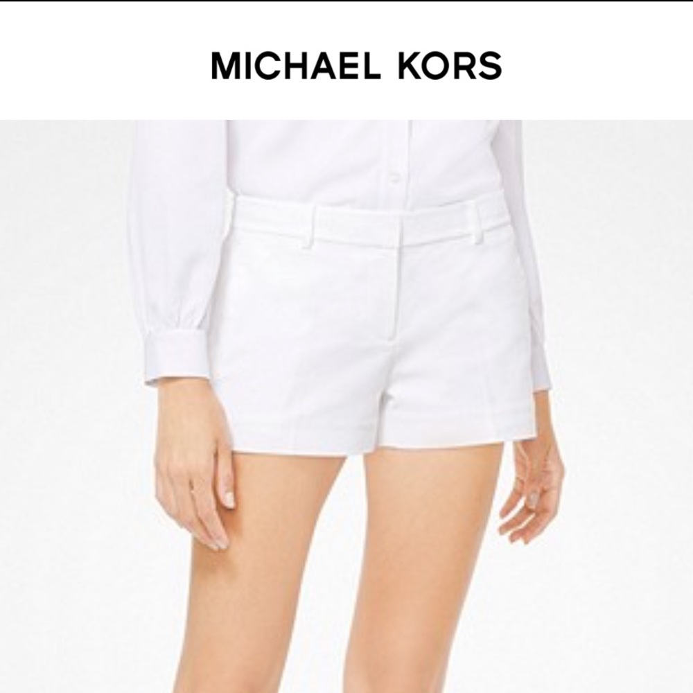 White Michael Kors Cotton Shorts